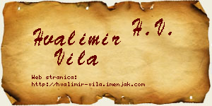 Hvalimir Vila vizit kartica